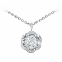 Tipperary Crystal Round Stone Silver Pendant