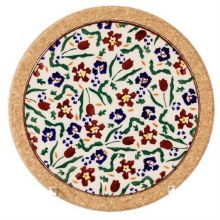 Nicholas Mosse Pottery Round Trivet Wild Flower