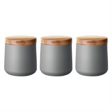 Denby Grey Storage Canisters Set of 3