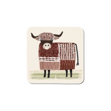 Denby Highland Cow Coasters Set of 6