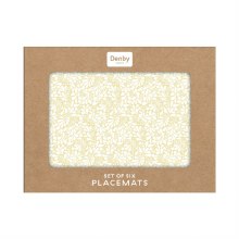 Denby Jasmine Gold Motif Placemats Set of 6