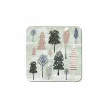 Denby Christmas Forest Sage Coasters Set of 6
