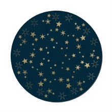 Denby Christmas Stars Round Coasters Set Of 6