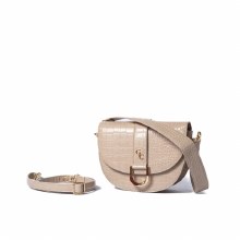 Galway Crystal Saddle Bag Taupe Croc