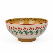 Nicholas Mosse Salad Bowl Red Blooms