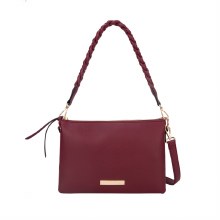 Dice Handbags Sapphire Burgundy Ziptop Bag