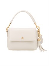 GIONNI HANDBAG SAPPHIRE FOLDOVER CROSSBODY BAG OFF WHITE
