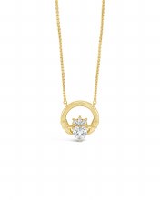 Seala Claddagh Pendant/Chain Gold 22mm