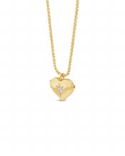Seala Heart Locket/Chain Gold