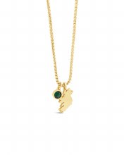 Seala Ireland Map Pendant/Chain Gold Charm