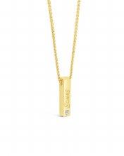 Seala 'Sonas' Bar Pendant/Chain Gold
