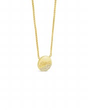 Seala 'Sonas' Disc Pendant/Chain Gold