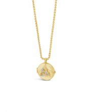 Seala Trinity Locket/Chain Gold