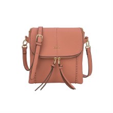 Gionni Handbags SHANTI SOFT FLAPOVER CROSSBODY BLUSH