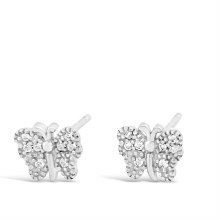 Absolute Jewellery Silver Butterfly Earrings HCE412