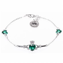 Newgrange Living Silver Cladagh Bracelet