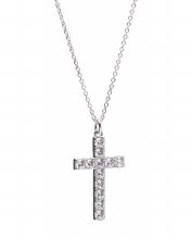 Newgrange Living Silver Diamond Cross