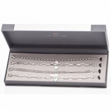 Newgrange Living Jewellery Silver Stackable Bracelets Set of 4