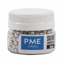 Silver Sugar Pearls 4mm 25g