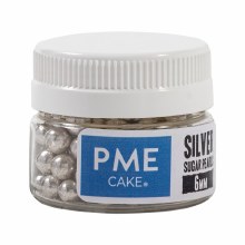 Silver Sugar Pearls 6mm 25g