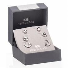 Newgrange Living Jewellery Silver Sun / Moon / Star Earrings Set of 3