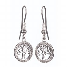 Newgrange Living - Jewellery Silver Tree of Life Earrings
