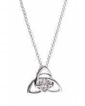 Newgrange Living Silver Trinity Knot Pendant