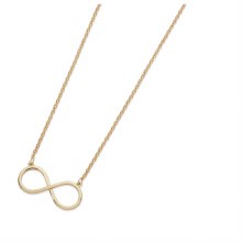 Tipperary Crystal Simple Infinity Pendant Gold