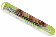 Skewers Metal Flat Set of 4