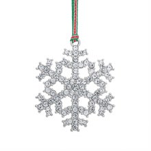 Newbridge Silverware Snowflake with Clear Stones Christmas Decoration