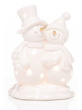 Newgrange Living Snowman Pair Ceramic Christmas