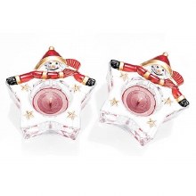 Newgrange Living Xmas Snowman Tealight Pair