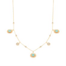 Tipperary Crystal Soleil Charms Pendant Turquoise