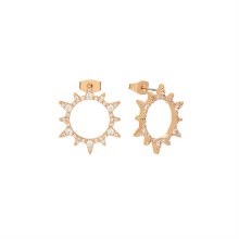 Tipperary Crystal Soleil Earrings Open CZ Sun