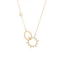 Tipperary Crystal Soleil Sun Pendant Gold