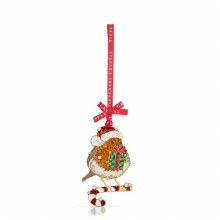 Tipperary Crystal Sparkle Robin Gift Decoration