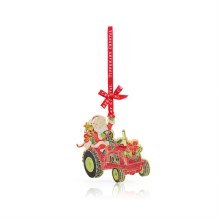Tipperary Crystal  Sparkle Santa Tractor