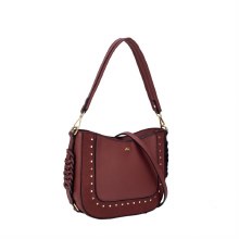 Gionni Handbags Spinel Studded Bag Burgundy