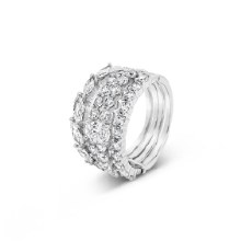 Absolute Jewellery Stack Ring Silver Medium RG169SL-M