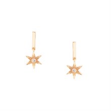 Tipperary Crystal Star Drop Earrings Gold