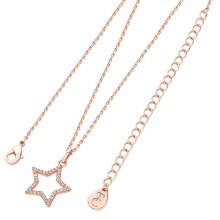 Tipperary Crystal Star Pendant Open Rose Gold