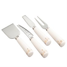 Belleek Stardust Cheese Knife Set of 4