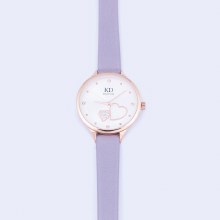 Knight and Day Jewellery "Synchron Hearts" Grey Watch