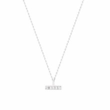 Tipperary Crystal  T-Bar Pendant Silver CZ