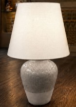 Grange Living Table Lamp Grey & White DC70