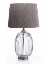 Grange Living Table Lamp Smoky Glass 63cm