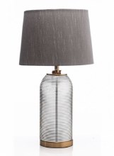 Grange Living Table Lamp Smoky Glass 59cm