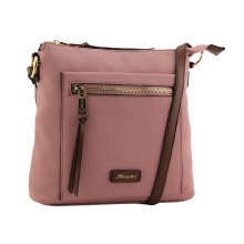 Hampton Handbags Tawi Nylon Crossbody Bag Rose