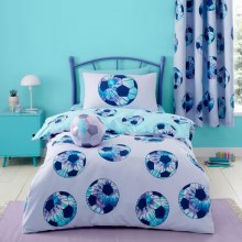 Tie Dye Football Lilac Double Duvet Set