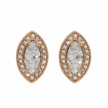 Tipperary Crystal Marquise Rose Gold Earring